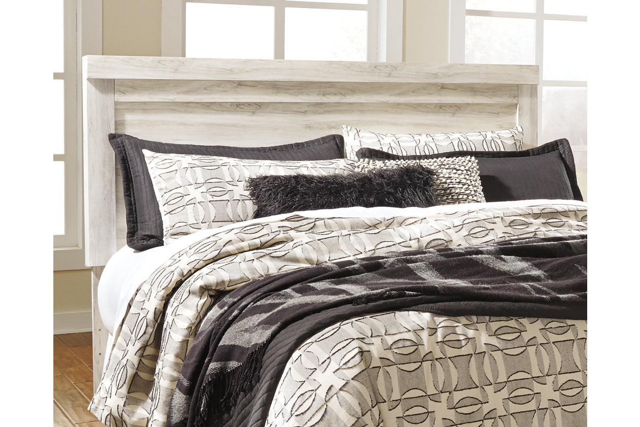 Bellaby Whitewash King Panel Bed - SET | B331-56 | B331-58 | B331-97 - Bien Home Furniture &amp; Electronics