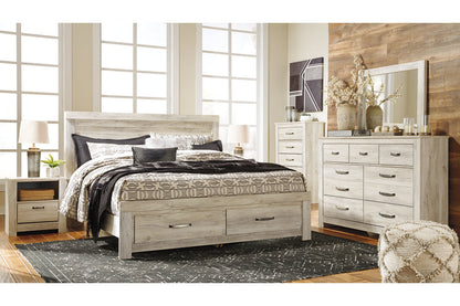 Bellaby Whitewash King Panel Headboard - B331-58 - Bien Home Furniture &amp; Electronics