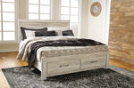 Bellaby Whitewash King Storage Footboard - B331-56S - Bien Home Furniture &amp; Electronics