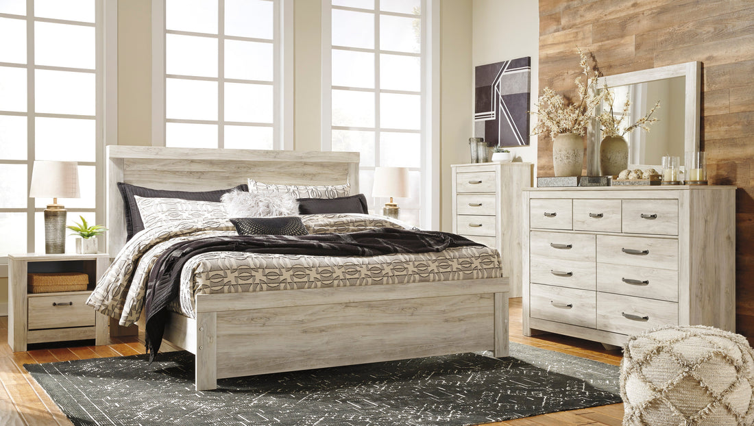 Bellaby Whitewash Panel Bedroom Set - SET | B331-54 | B331-57 | B331-96 | B331-31 | B331-36 | B331-91 | B331-46 - Bien Home Furniture & Electronics