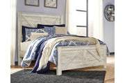 Bellaby Whitewash Queen Crossbuck Panel Bed - SET | B331-154 | B331-157 | B331-196 - Bien Home Furniture & Electronics