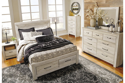 Bellaby Whitewash Queen Panel Headboard - B331-57 - Bien Home Furniture &amp; Electronics