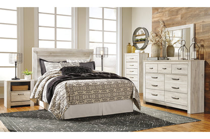 Bellaby Whitewash Queen Panel Headboard - B331-57 - Bien Home Furniture &amp; Electronics