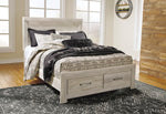 Bellaby Whitewash Queen Storage Footboard - B331-54S - Bien Home Furniture &amp; Electronics