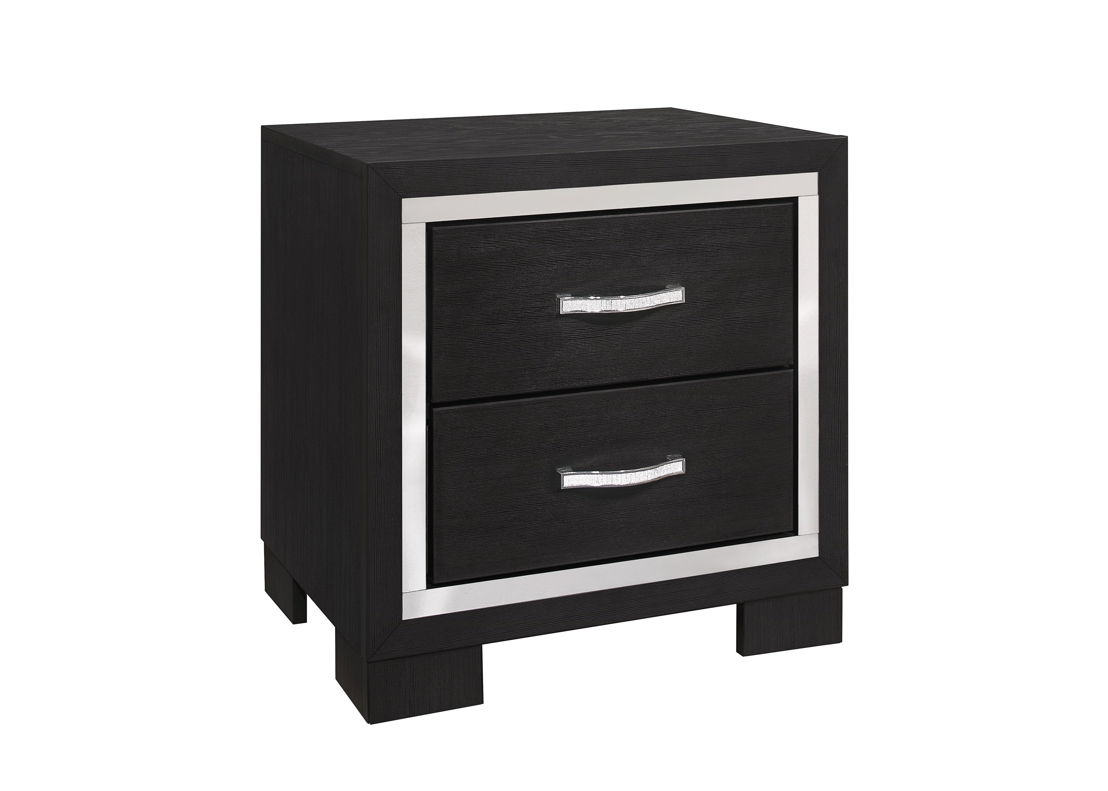 Bellante Melamine Black Nightstand - SH2216BK-4 - Bien Home Furniture &amp; Electronics