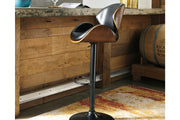 Bellatier Brown Adjustable Height Barstool - D120-530 - Bien Home Furniture & Electronics