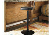 Bellatier Brown/Black Adjustable Height Barstool - D120-330 - Bien Home Furniture & Electronics