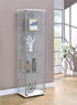 Bellatrix White/Clear Rectangular 4-Shelf Curio Cabinet - 951072 - Bien Home Furniture & Electronics
