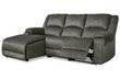 Benlocke Flannel 3-Piece Reclining Sectional with Chaise - SET | 3040216 | 3040241 | 3040246 - Bien Home Furniture & Electronics