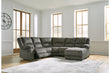 Benlocke Flannel 5-Piece Reclining Sectional with Chaise - SET | 3040217 | 3040219 | 3040240 | 3040246 | 3040277 - Bien Home Furniture & Electronics