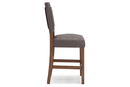 Benmara Grayish Brown/Brown Counter Height Barstool, Set of 2 - D466-124 - Bien Home Furniture &amp; Electronics