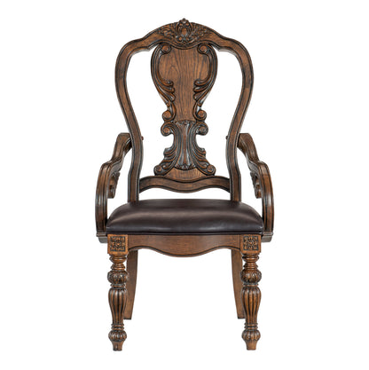 Bergen Dark Oak Arm Chair, Set of 2 - 5829A - Bien Home Furniture &amp; Electronics