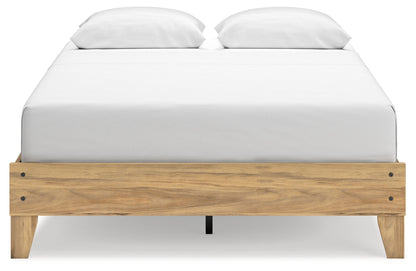 Bermacy Light Brown Queen Platform Bed - EB1760-113 - Bien Home Furniture &amp; Electronics