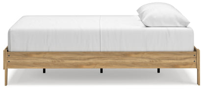 Bermacy Light Brown Queen Platform Bed - EB1760-113 - Bien Home Furniture &amp; Electronics