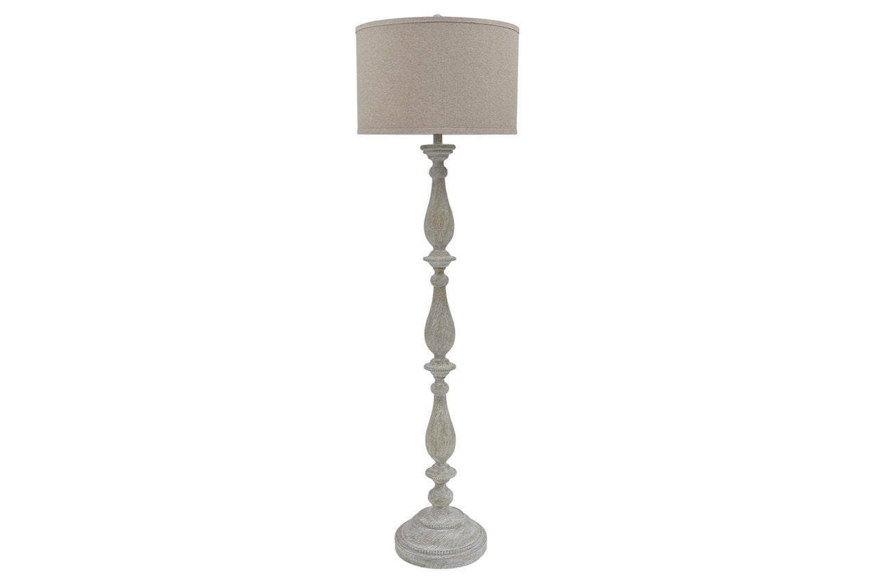 Bernadate Whitewash Floor Lamp - L235341 - Bien Home Furniture &amp; Electronics