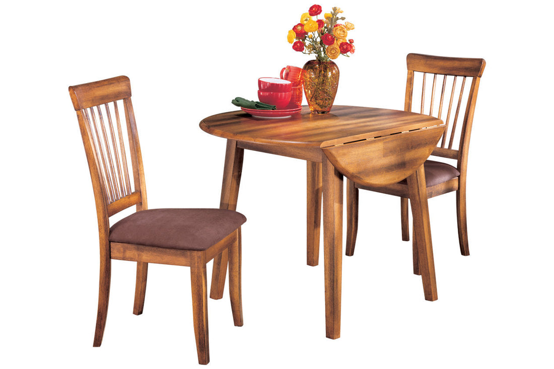 Berringer Rustic Brown Dining Drop Leaf Table - D199-15 - Bien Home Furniture &amp; Electronics