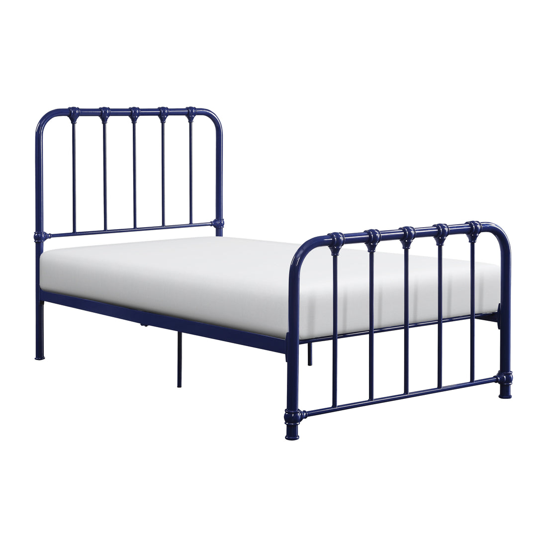 Bethany Blue Twin Metal Platform Bed - 1571BUT-1 - Bien Home Furniture &amp; Electronics