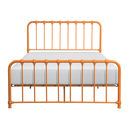 Bethany Orange Full Metal Platform Bed - 1571RNF-1 - Bien Home Furniture &amp; Electronics