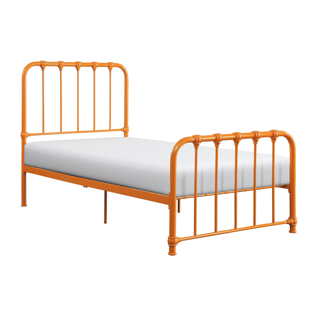 Bethany Orange Twin Metal Platform Bed - 1571RNT-1 - Bien Home Furniture &amp; Electronics