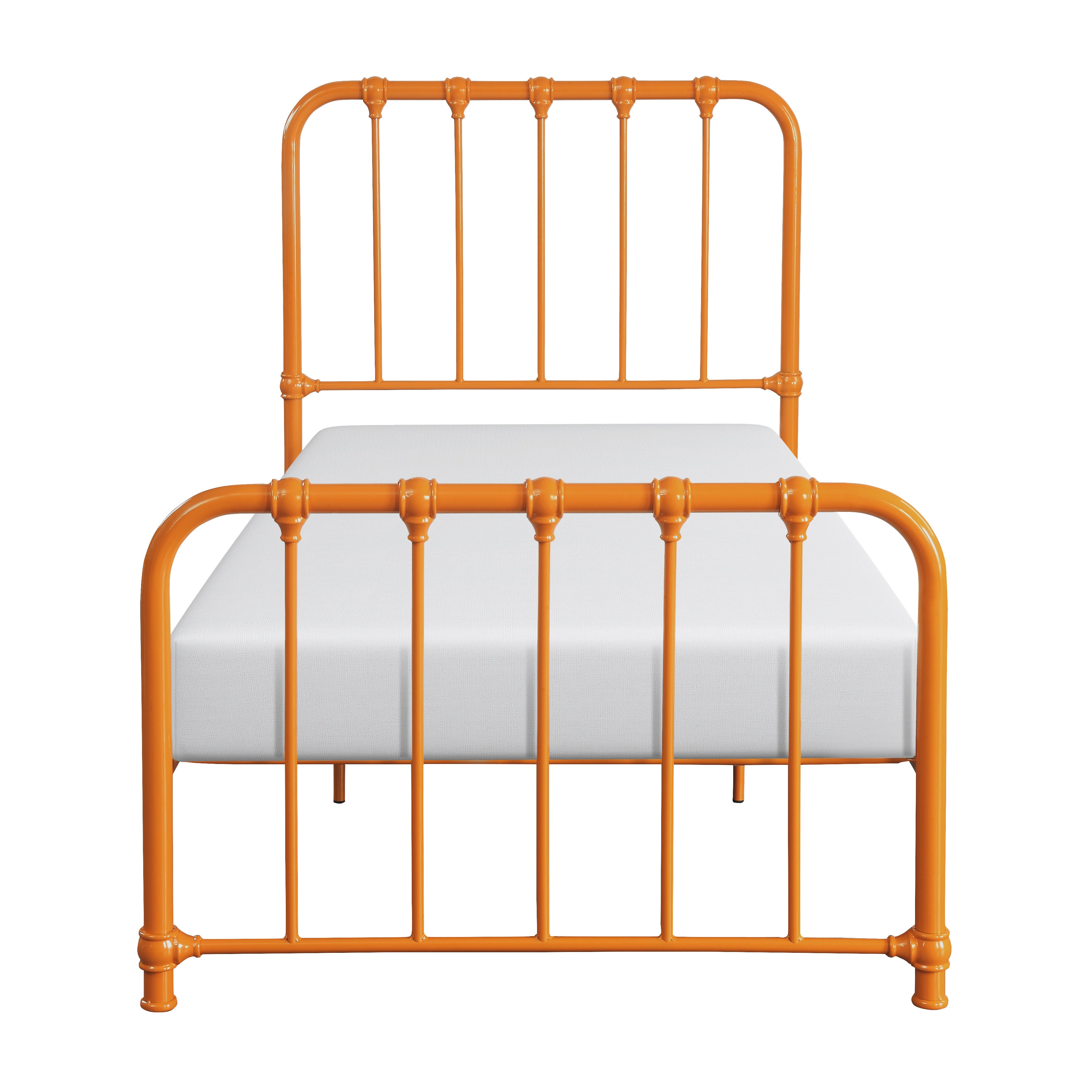 Bethany Orange Twin Metal Platform Bed - 1571RNT-1 - Bien Home Furniture &amp; Electronics