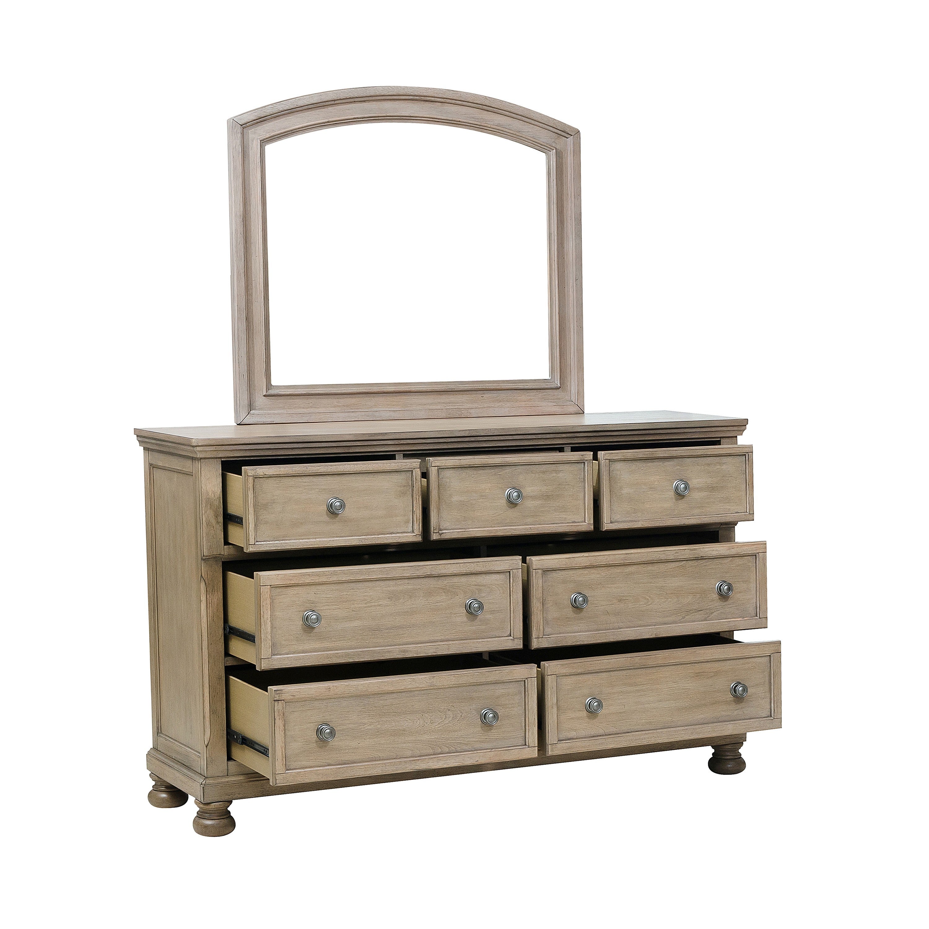Bethel Wire Brushed Gray Sleigh Storage Platform Bedroom Set - SET | 2259GY-3 | 2259GY-5 | 2259GY-6 | 2259GY-4 | 2259GY-9 | 2259KGY-1 | 2259KGY-2 - Bien Home Furniture &amp; Electronics
