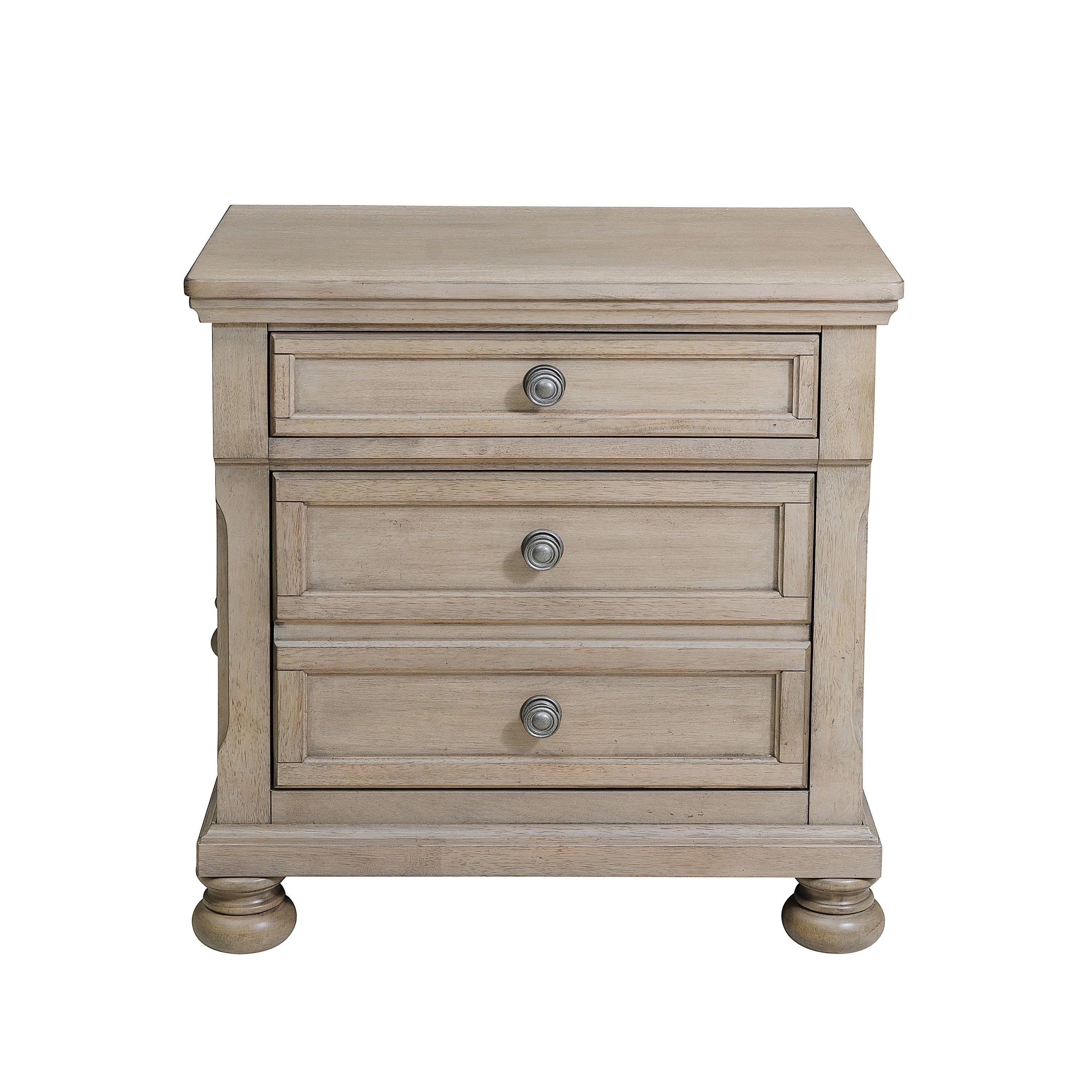 Bethel Wire Brushed Gray Sleigh Storage Platform Bedroom Set - SET | 2259GY-3 | 2259GY-5 | 2259GY-6 | 2259GY-4 | 2259GY-9 | 2259KGY-1 | 2259KGY-2 - Bien Home Furniture &amp; Electronics