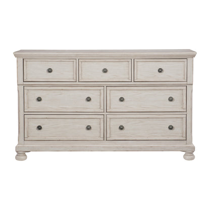 Bethel Wire Brushed White Dresser - 2259W-5 - Bien Home Furniture &amp; Electronics