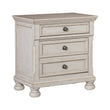 Bethel Wire Brushed White Nightstand - 2259W-4 - Bien Home Furniture & Electronics