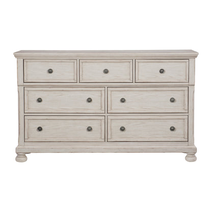 Bethel Wire Brushed White Sleigh Storage Platform Bedroom Set - SET | 2259W-1 | 2259W-2 | 2259W-3 | 2259W-5 | 2259W-6 | 2259W-4 - Bien Home Furniture &amp; Electronics
