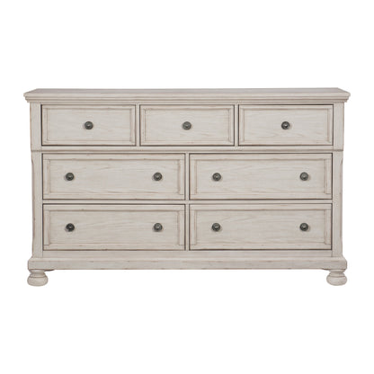 Bethel Wire Brushed White Sleigh Storage Platform Bedroom Set - SET | 2259W-1 | 2259W-2 | 2259W-3 | 2259W-5 | 2259W-6 | 2259W-4 - Bien Home Furniture &amp; Electronics