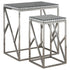 Betsy 2-Piece Mirror Top Nesting Tables Silver - 930226 - Bien Home Furniture & Electronics