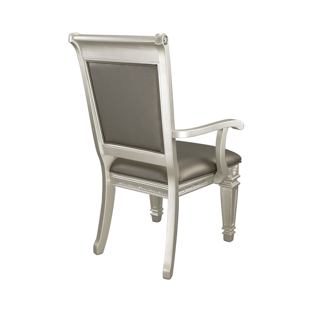 Bevelle Silver Arm Chair, Set of 2 - 1958A - Bien Home Furniture &amp; Electronics
