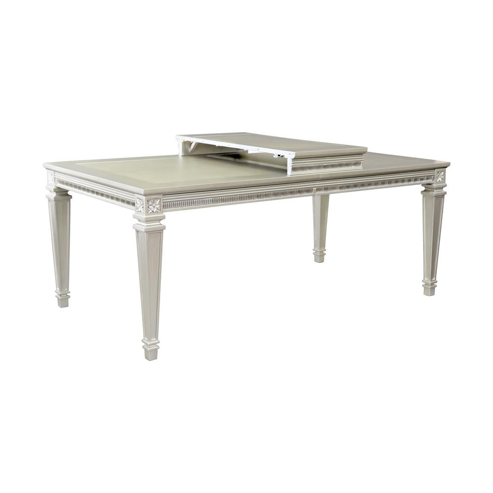 Bevelle Silver Extendable Dining Set - SET | 1958-96 | 1958A | 1958S(4) - Bien Home Furniture &amp; Electronics