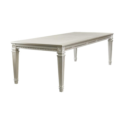Bevelle Silver Extendable Dining Table - 1958-96 - Bien Home Furniture &amp; Electronics