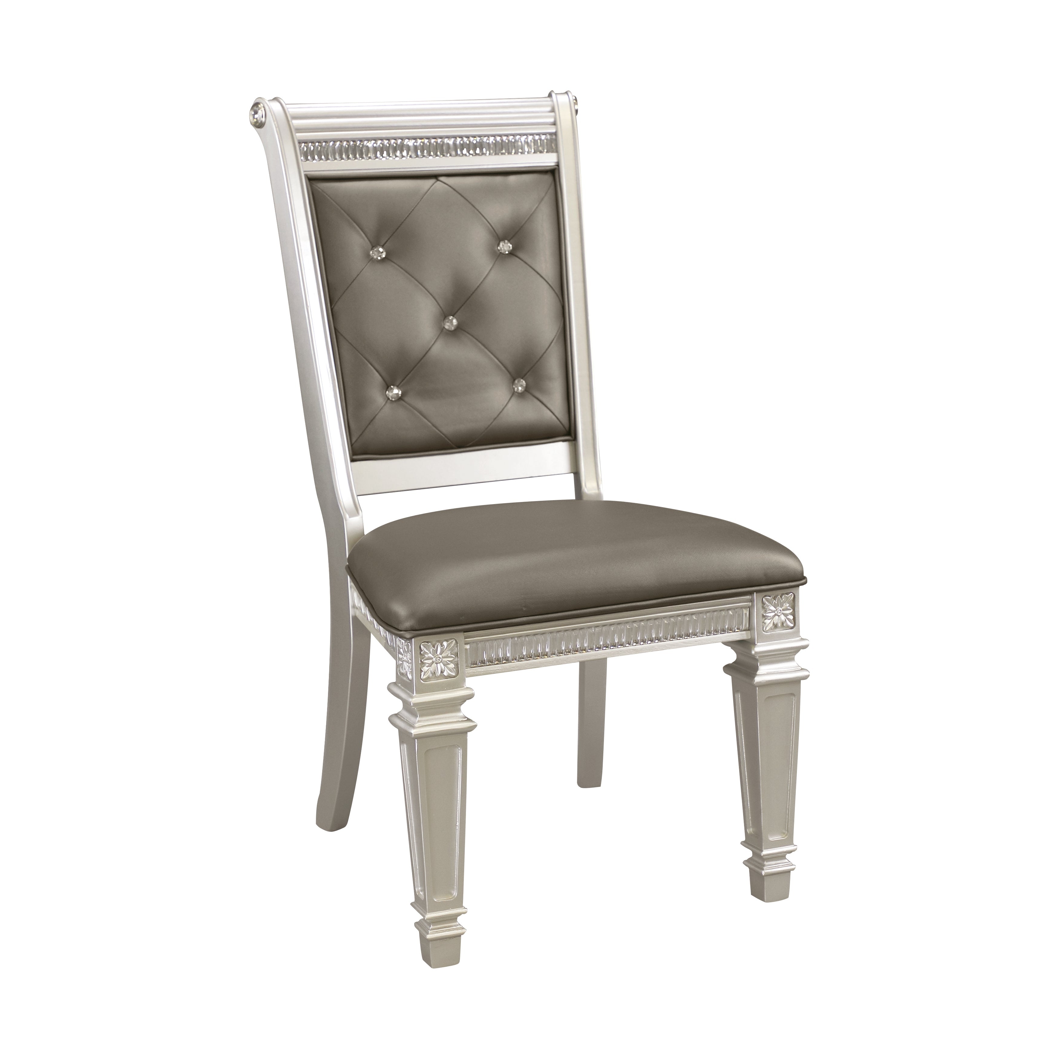 Bevelle Silver Side Chair, Set of 2 - 1958S - Bien Home Furniture &amp; Electronics