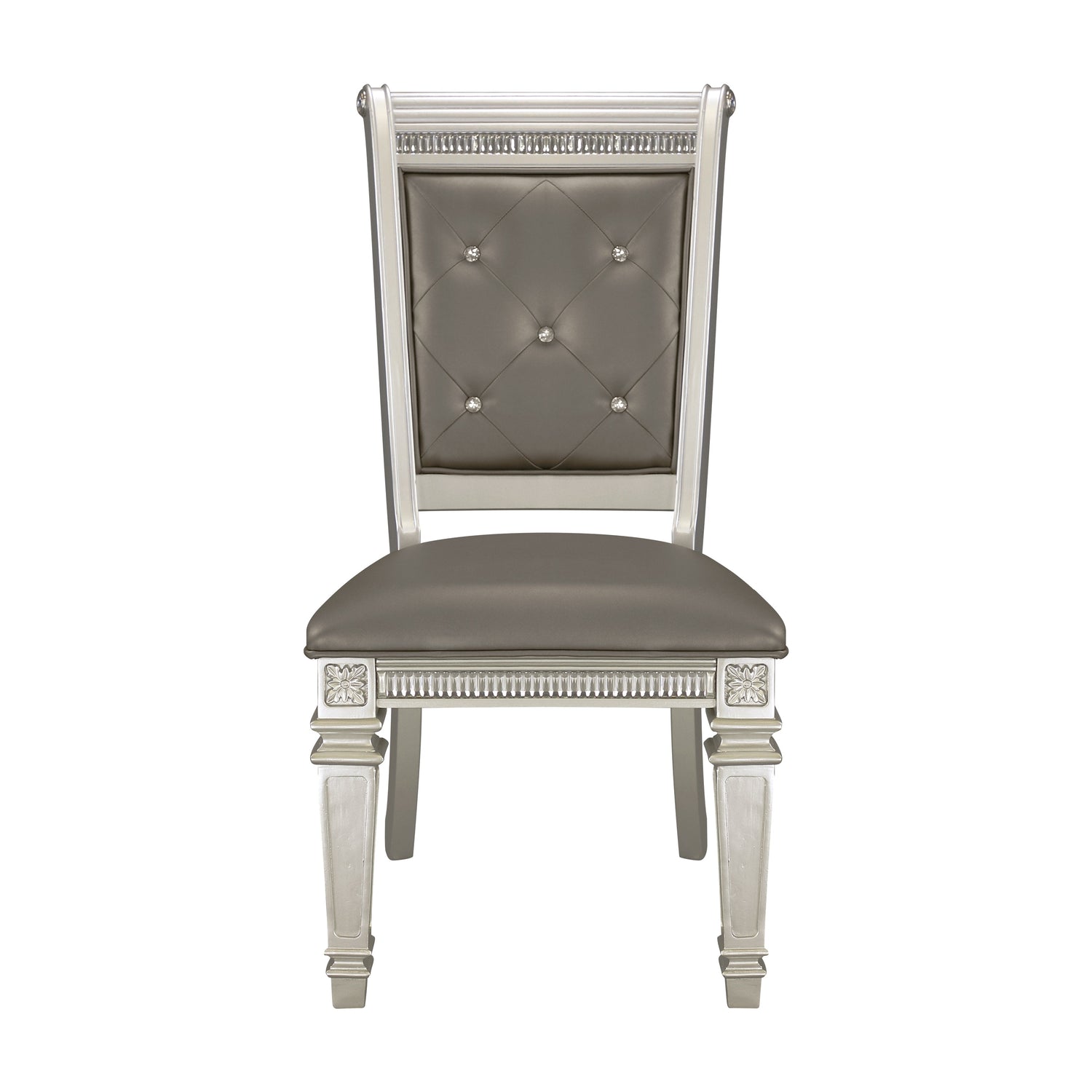 Bevelle Silver Side Chair, Set of 2 - 1958S - Bien Home Furniture &amp; Electronics
