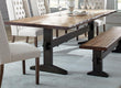 Bexley Natural Honey/Espresso Live Edge Trestle Dining Table - 110331 - Bien Home Furniture & Electronics