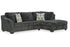 Biddeford Ebony 2-Piece Sectional with Chaise - 35504S2 - Bien Home Furniture & Electronics