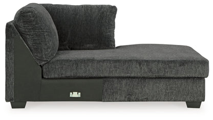 Biddeford Ebony Right-Arm Facing Corner Chaise - 3550417 - Bien Home Furniture &amp; Electronics