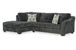 Biddeford Shadow 2-Piece LAF Chaise Sleeper Sectional - SET | 3550416 | 3550483 - Bien Home Furniture & Electronics