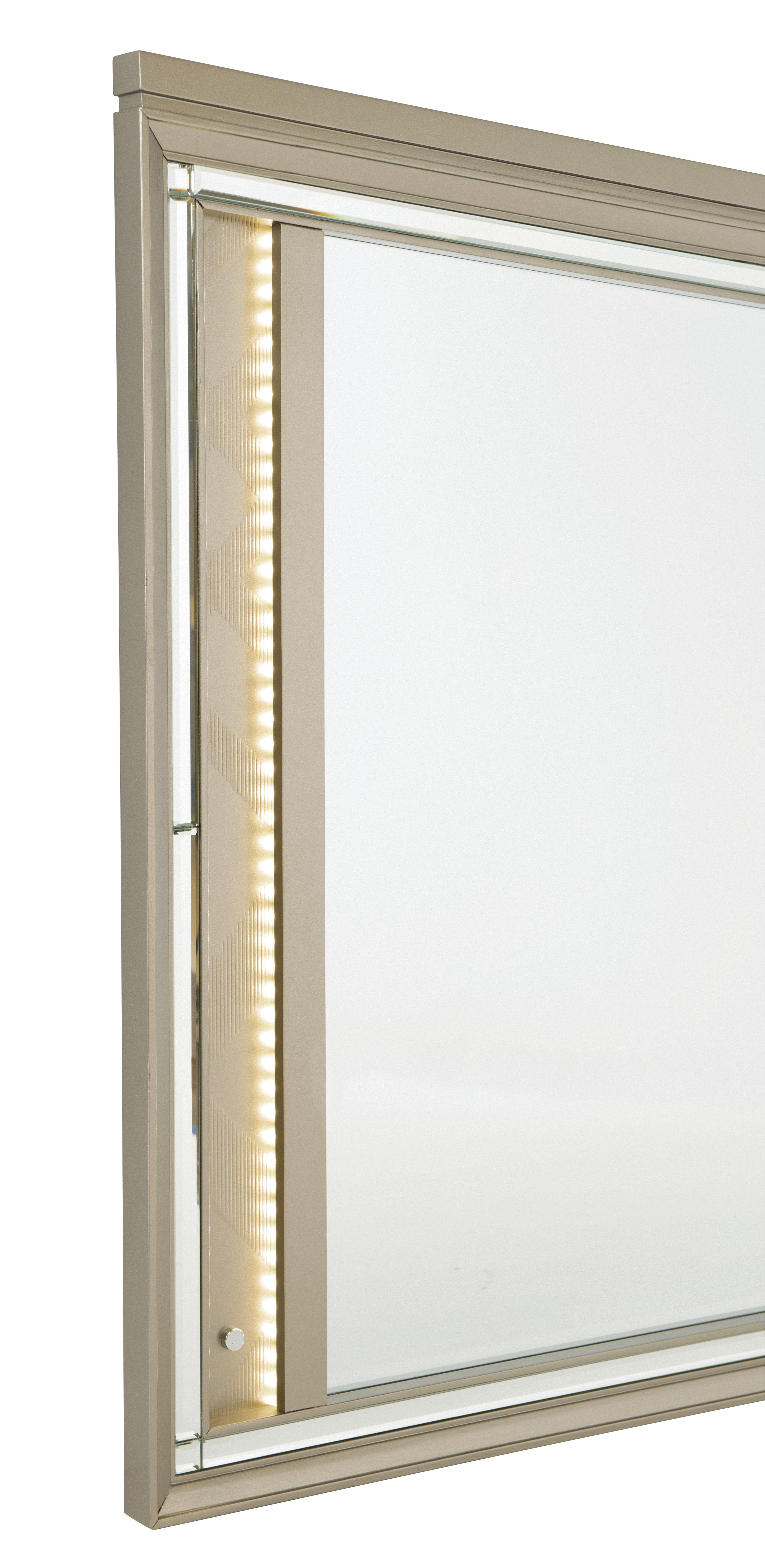 Bijou Champagne Mirror (Mirror Only) - 1522-6 - Bien Home Furniture &amp; Electronics