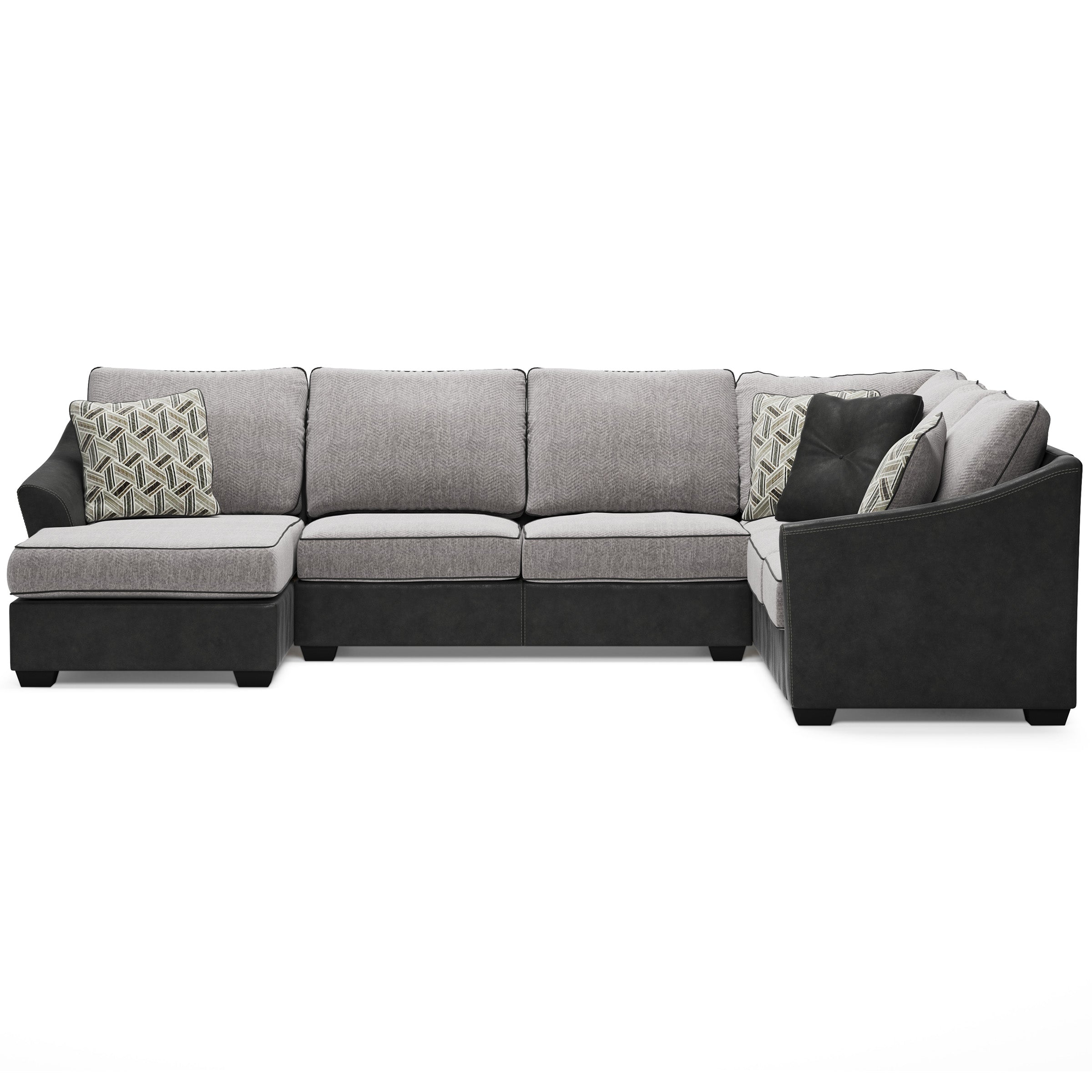 Bilgray Pewter LAF Sectional - SET | 5500316 | 5500334 | 5500349 | 5500308 - Bien Home Furniture &amp; Electronics