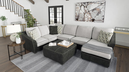 Bilgray Pewter RAF Sectional - SET | 5500317 | 5500334 | 5500348 | 5500308 - Bien Home Furniture &amp; Electronics