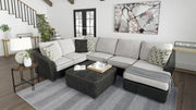 Bilgray Pewter RAF Sectional - SET | 5500317 | 5500334 | 5500348 | 5500308 - Bien Home Furniture & Electronics
