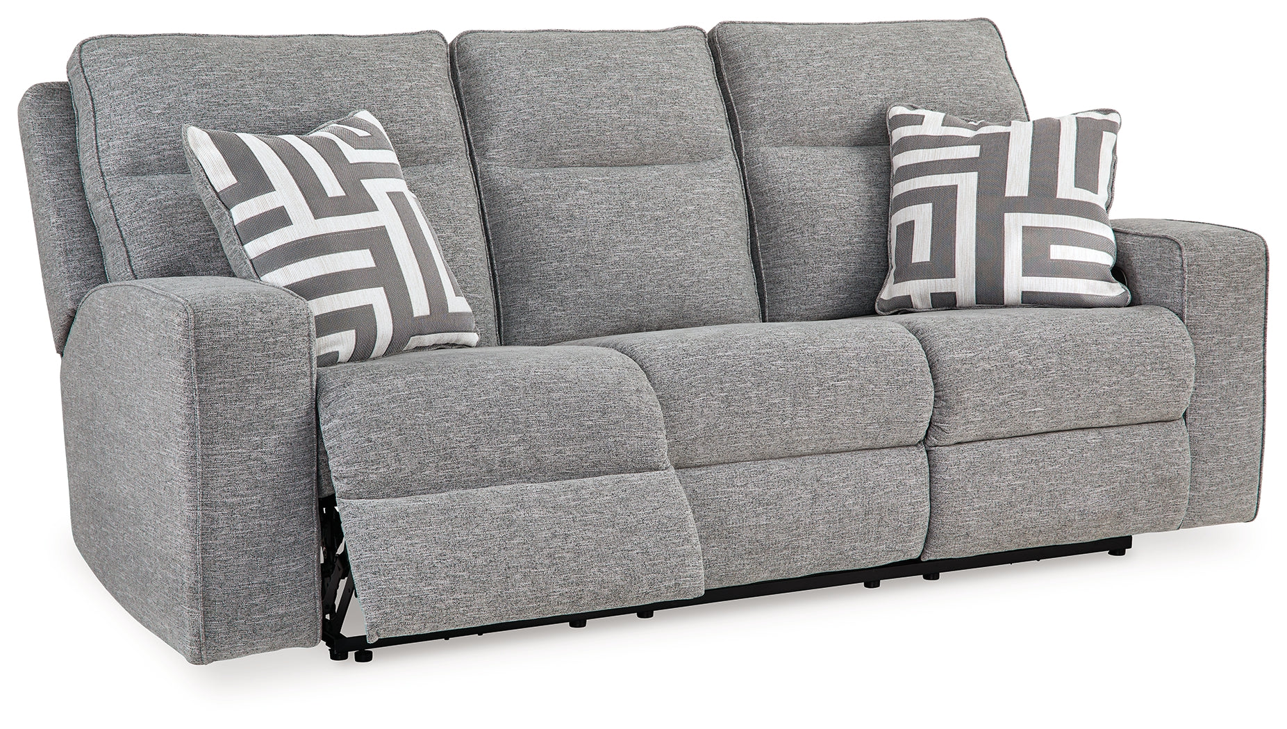 Biscoe Pewter Power Reclining Sofa - 9050315 - Bien Home Furniture &amp; Electronics