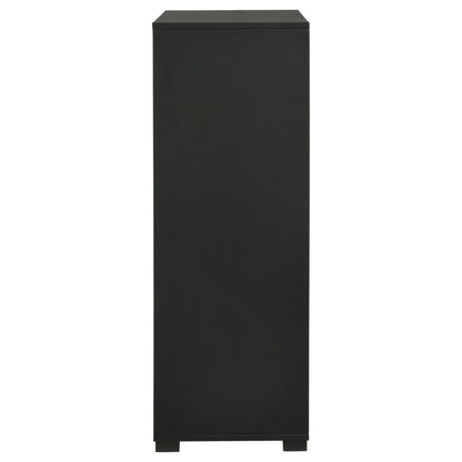 Blacktoft Black 5-Drawer Chest - 207105 - Bien Home Furniture &amp; Electronics