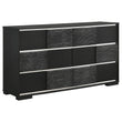 Blacktoft Black 6-Drawer Dresser - 207103 - Bien Home Furniture & Electronics