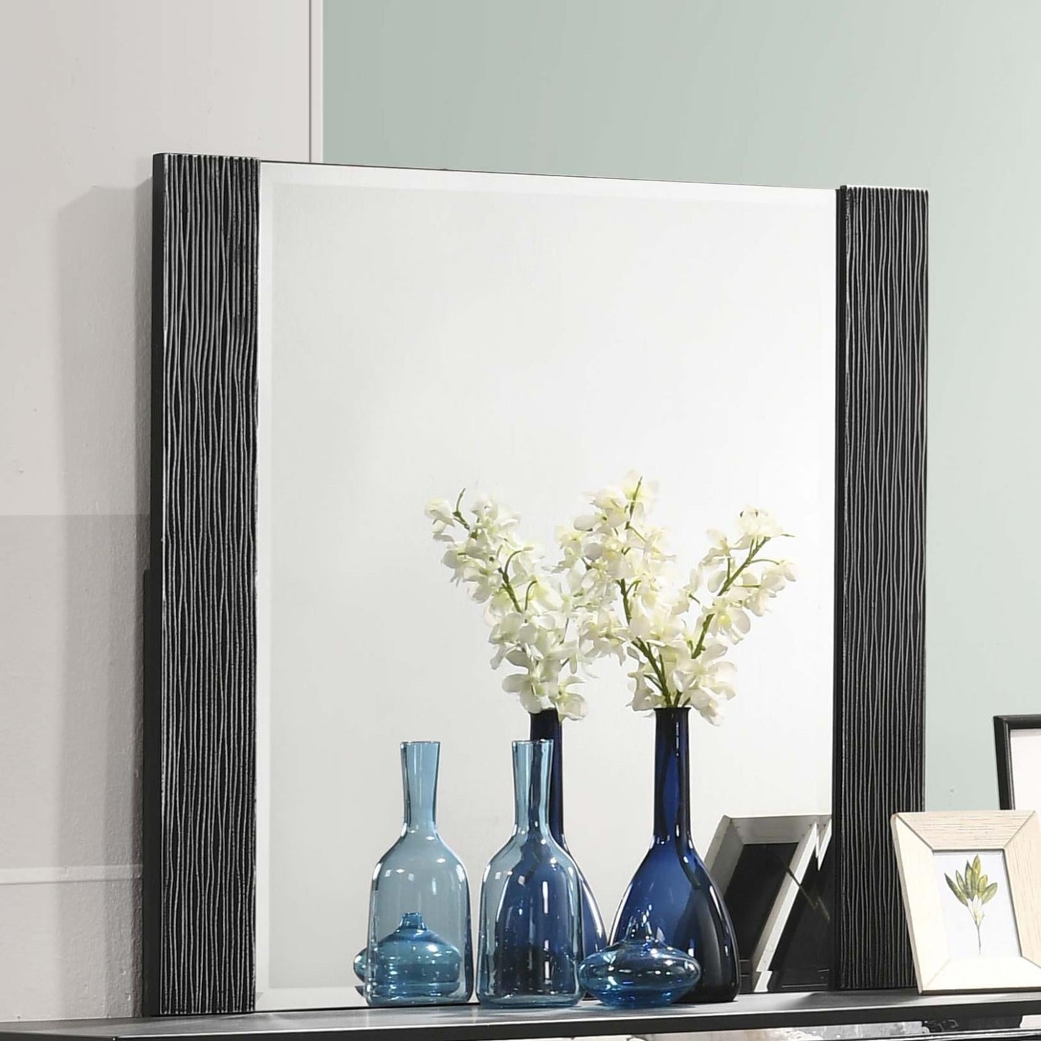 Blacktoft Black Rectangle Dresser Mirror - 207104 - Bien Home Furniture &amp; Electronics
