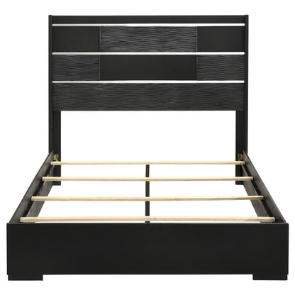 Blacktoft Eastern King Panel Bed Black - 207101KE - Bien Home Furniture &amp; Electronics