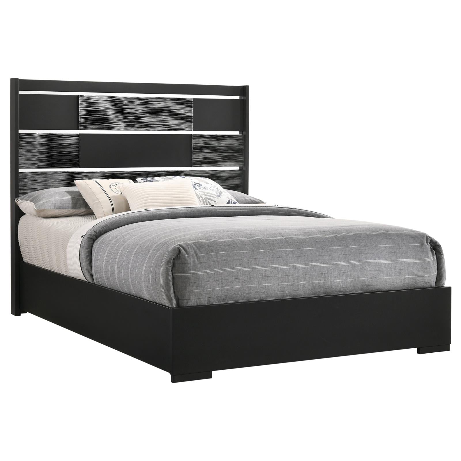 Blacktoft Queen Panel Bed Black - 207101Q - Bien Home Furniture &amp; Electronics